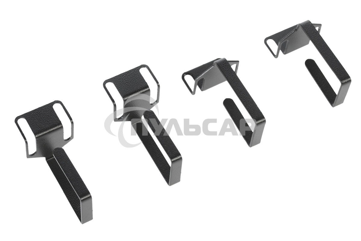 Органайзер кабельный одинарный изгонутый, черный