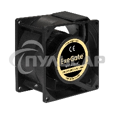 Вентилятор для корпуса ExeGate EX08038BAT черный, 80 мм, 2600 об/мин, 35 дБ
