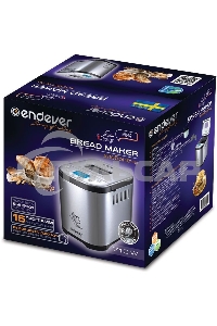 Хлебопечка Endever Skyline MB-52, 710Вт, 15 программ, таймер 15ч, сохранение уст. прогр., авт. термостат, автоподогрев 60 мин