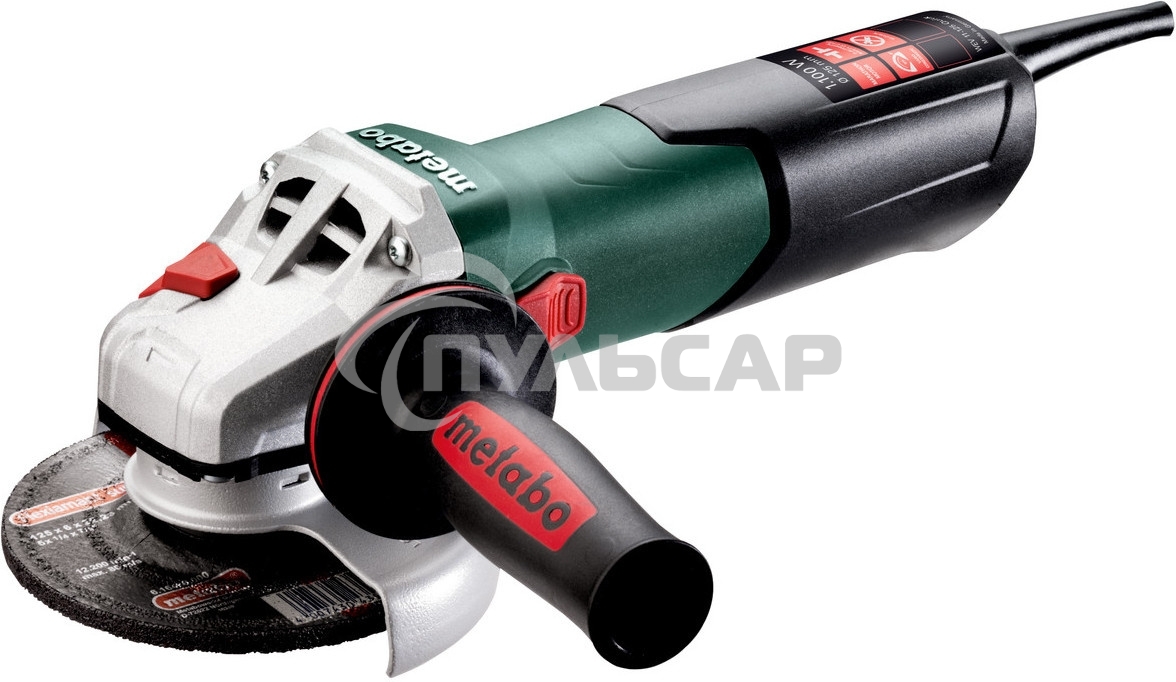 Углошлифовальная машина Metabo WEV 11-125 Quick 1100Вт 10500об/мин рез.шпин.:M14 d=125мм (603625000)