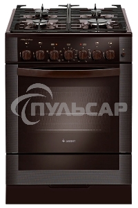 Плита комбинированная Gefest ПГЭ 6502-02 0045 коричневый, конфорок 4 газовых, духовка 55 л, 60 см x 85 см x 60 см