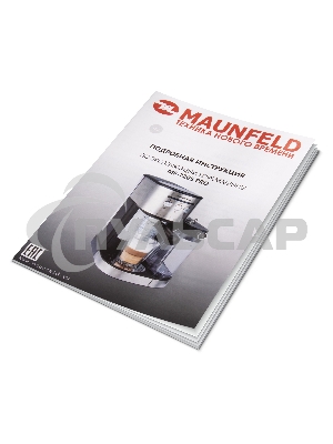 Кофеварка рожковая Maunfeld MF-720S PRO нержавеющая сталь, исп. кофе - молотый/чалды, 1.2 л, 1470 Вт, 15 бар
