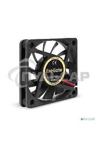 Вентилятор для корпуса ExeGate EX06010S2P-24 черный, 60 мм, 3000 об/мин, 24.1 дБ, 2 pin