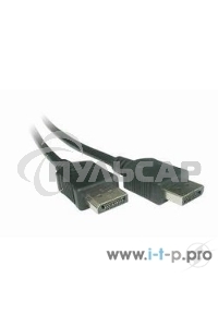 Кабель DisplayPort Gembird, 1.8м, 20M/20M, черный, экран, пакет CC-DP-6
