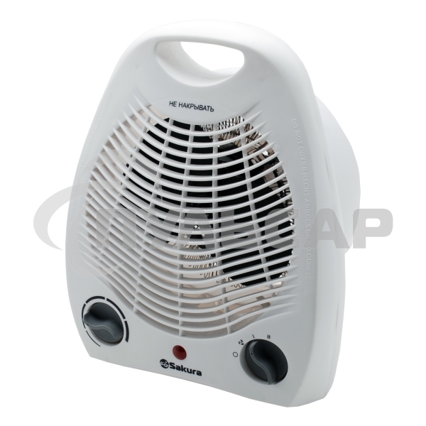 Тепловентилятор Sakura SA-0500W, белый, 2000 Вт, 25 м2, термостат