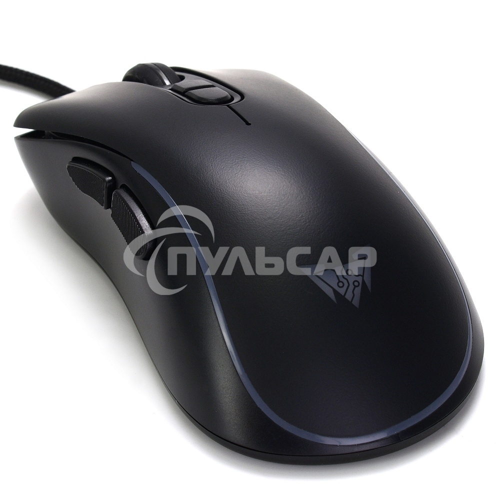 Мышь проводная Crown CMGM-902 черный, 7200 dpi, USB, кнопки - 7