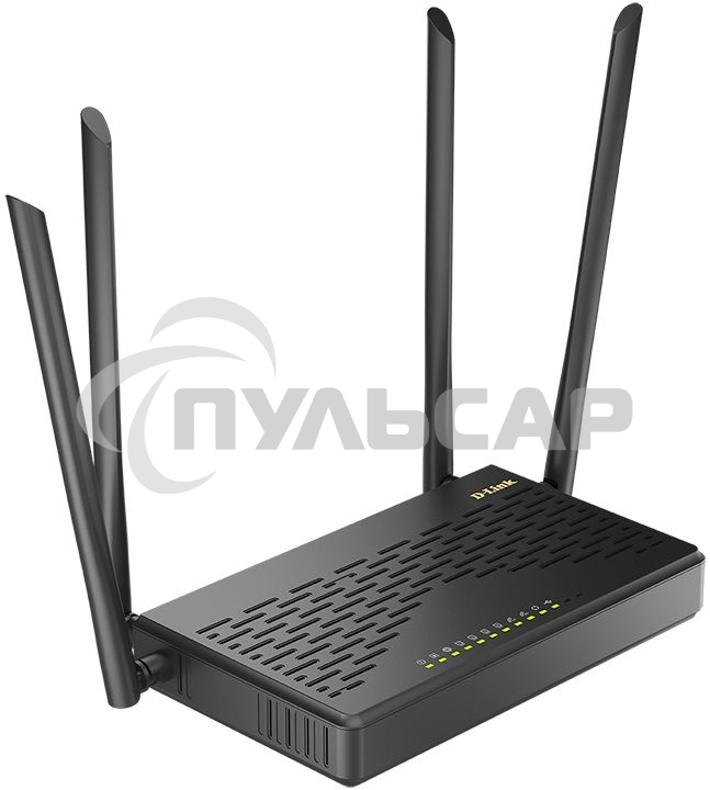 Роутер беспроводной D-Link DIR-825 (DIR-825/GFRU/R3A) AC1200 10/100/1000BASE-TX/4G черный