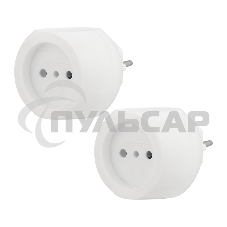 Набор тройников электрических Rexant Шар, 6 А, белый (2 шт./уп.)