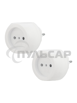 Набор тройников электрических Rexant Шар, 6 А, белый (2 шт./уп.)