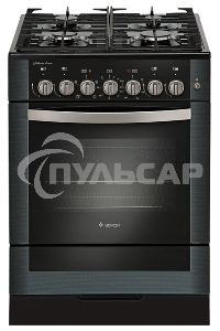 Плита комбинированная Gefest ПГЭ 6502-02 0044 черный, конфорок 4 газовых, духовка 55 л, 60 см x 85 см x 60 см
