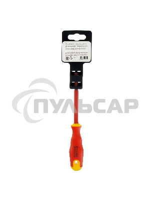 Отвертка СИБРТЕХ 12932 диэлектрическая sl4х100мм crv до 1000в двухкомпонентная рукоятка