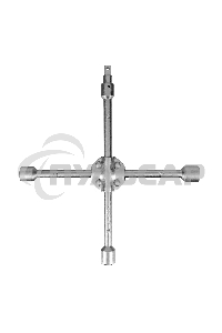 Ключ-крест баллонный, 17 х 19 х 21 х 22 х 1/2, усиленный, с переходником на 1/2 Stels