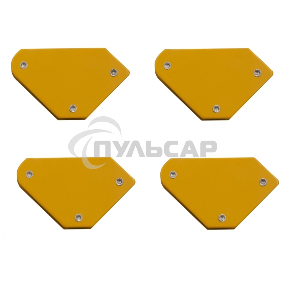 Набор из 4 магнитных фиксаторов для сварочных работ Denzel