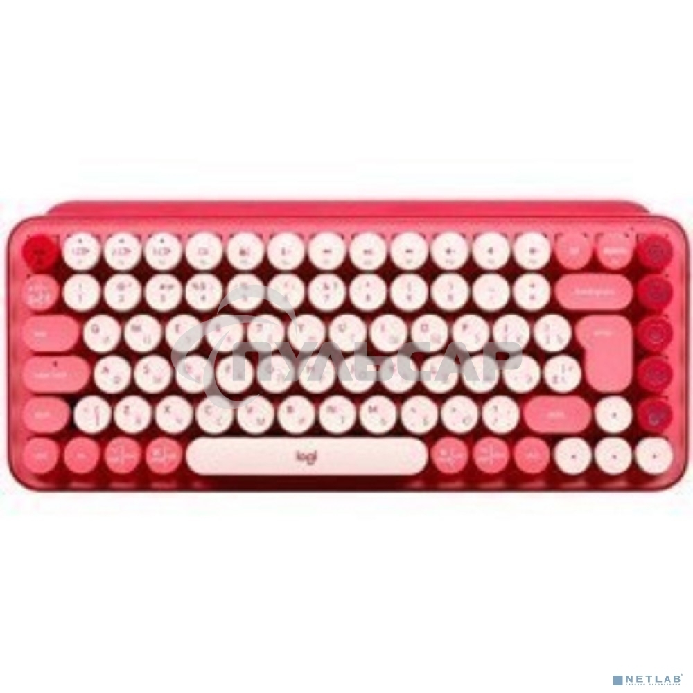 Клавиатура беспроводная Logitech POP KEYS, Heartbreaker Rose (M/N: YR0080/CU0021)