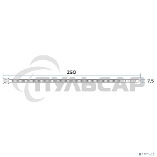 Хомут кабельный Rexant 67-0250 3.6х250 тройной замок нейл. белый (уп.100шт)