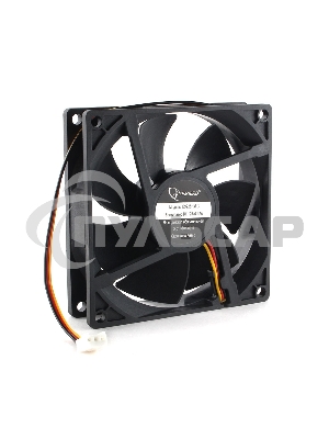 Вентилятор для корпуса Gembird 16608 черный, 92 мм, 2500 об/мин, 29 дБ, 3 pin