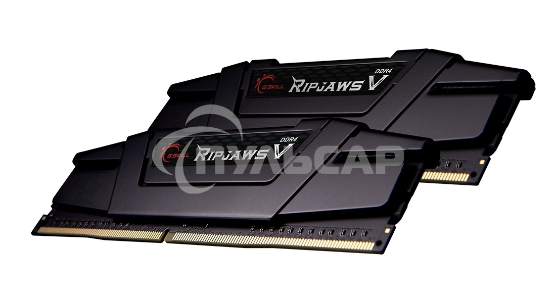 Оперативная память G.SKILL RIPJAWS V DIMM DR4 32Gb (2x16Gb kit) 3600MHz CL18 1.35V / F4-3600C18D-32GVK / CLASSIC BLACK