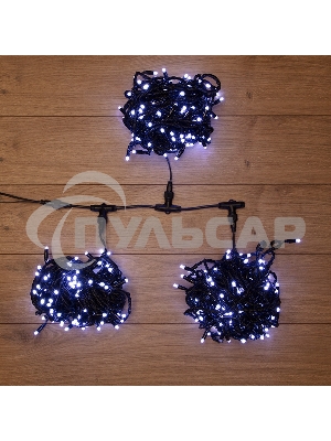 Гирлянда Neon-night LED ClipLight 24V, 3 нити по 10 метров, цвет диодов белый
