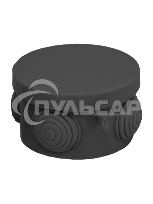 Коробка распаячная КМР-040-038 с крышкой 65х40 4 мембранных ввода IP54 черный EKF plc-kmr-040-038-b