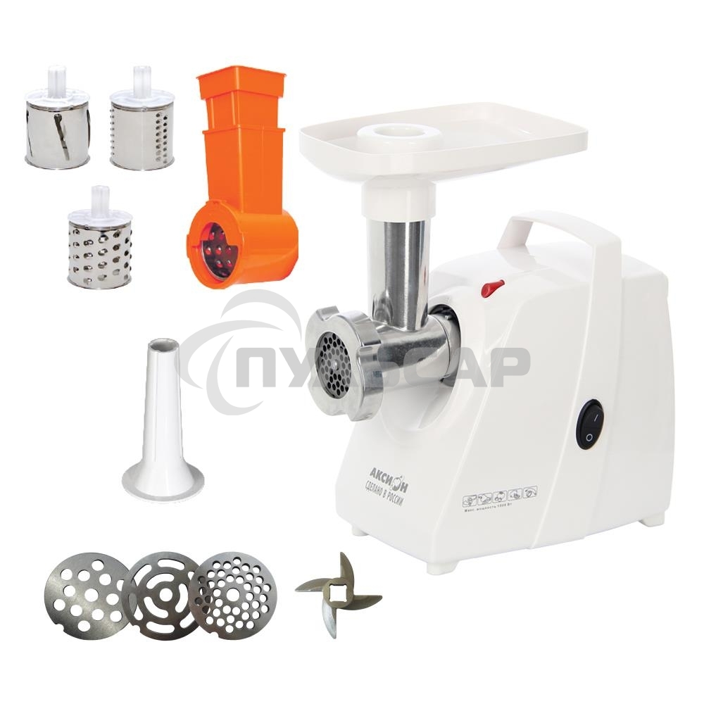 Мясорубка электрическая Аксион М34.03 1500Вт белый