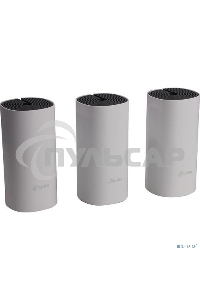 Домашняя Mesh Wi-Fi система TP-Link Deco E4 (3-Pack), 1167Мбит/с (5 ГГц: до 867 Мбит/с + 2,4 ГГц: до 300 Мбит/с), 2 порта 100 Мбит/с, 2 встроенные антенны на каждом модуле Deco