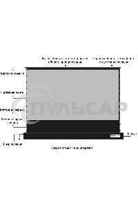 Экран Cactus 148x263см FloorRising CS-PSFRALR-263X148 16:9 напольный рулонный черный (моторизованный привод)