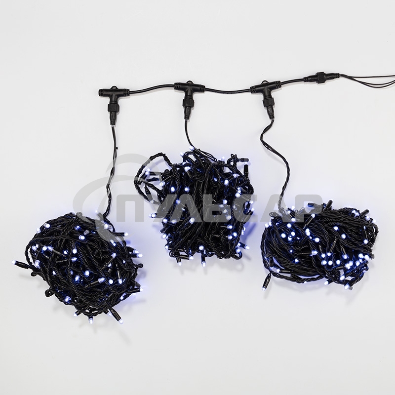 Гирлянда Neon-night LED ClipLight 24V, 3 нити по 10 метров, цвет диодов белый