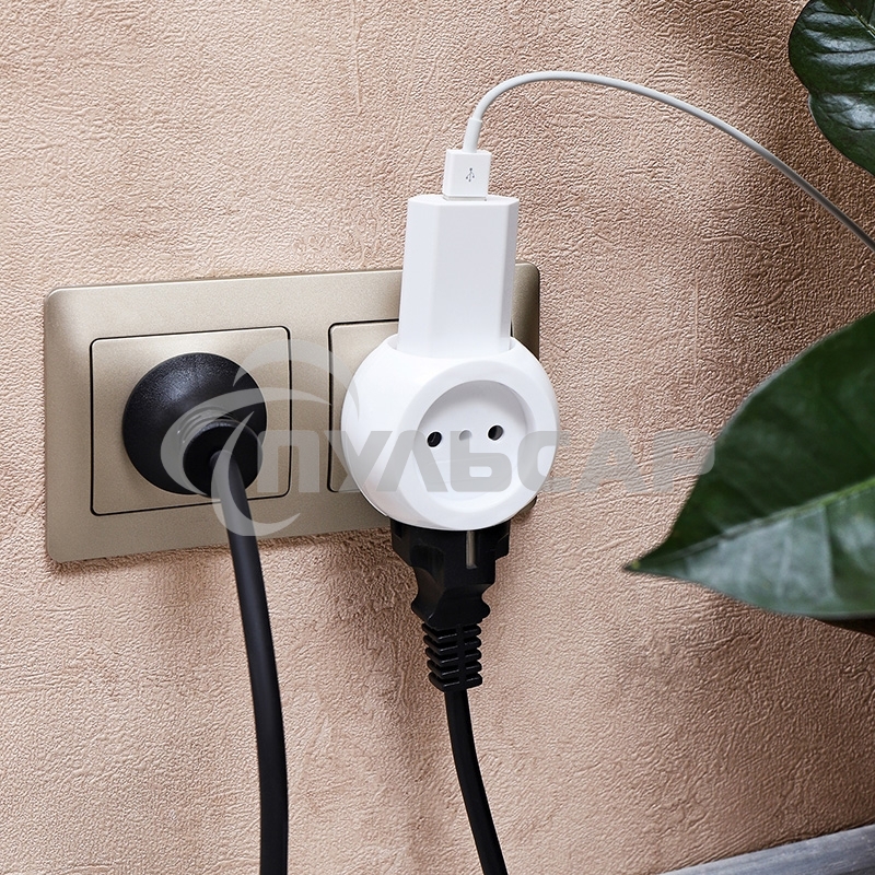 Набор тройников электрических Rexant Шар, 6 А, белый (2 шт./уп.)