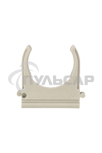 Крепеж-клипса для трубы ø 25 мм серая (10 шт./уп.) Rexant