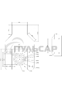 Угловой кронштейн для крепления PTZ видеокамер серий SD60/6AE/6AL, SD59/50/40, SD6C, SD42, SD29 Угловой кронштейн для крепления PTZ видеокамер серий SD60/6AE/6AL, SD59/50/40, SD6C, SD42, SD29