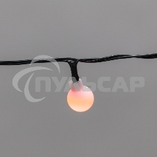 Гирлянда светодиодная Neon-night Шарики 5м, 20 LED, IP20, зеленый провод, свечение мульти (RG/RB), мигание, 230В