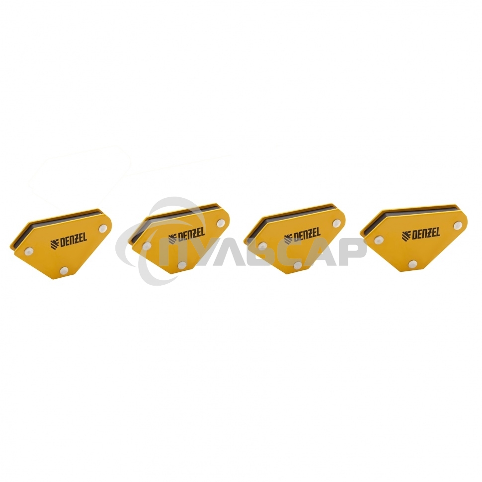 Набор из 4 магнитных фиксаторов для сварочных работ Denzel