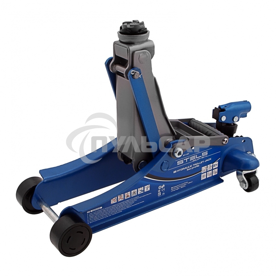 Домкрат STELS 51131гидравлический подкатной поворотная рукоятка 2т low profile 100-350мм