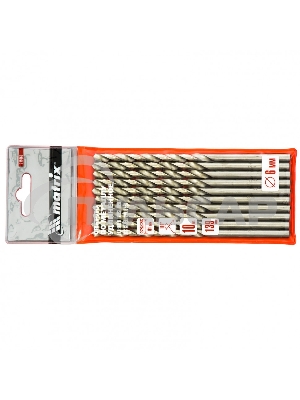 Сверло по металлу Matrix, 6,0 х 139 мм, полированное, удл., HSS, 10 шт. цил. хв.