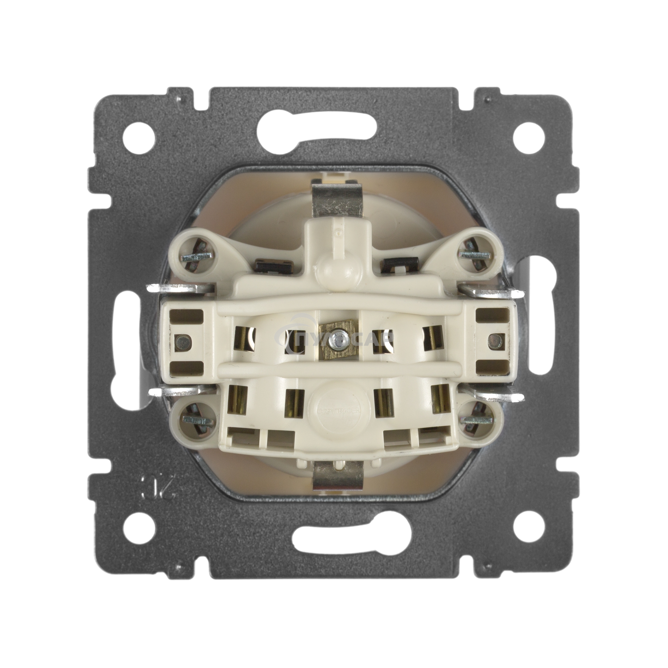 Розетка электрическая Valena с заземлением 2К+З/сл.кость (слоновая кость) Legrand 774320