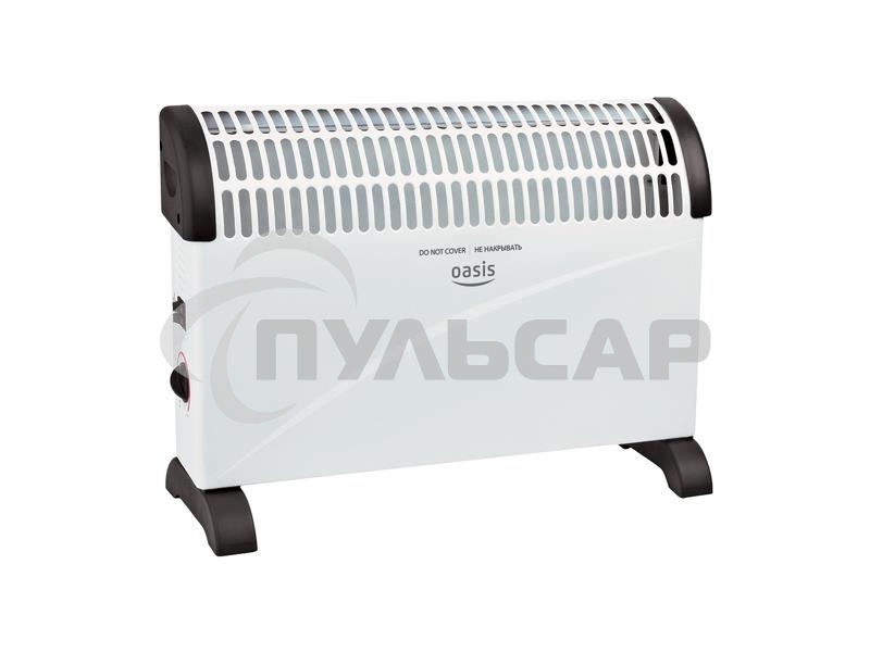 Конвектор Oasis КРО-20 белый, 2000 Вт, 25 м2, термостат