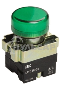 Арматура светосигнальная LAY5-BU63 d22мм зел. ИЭК BLS50-BU-K06