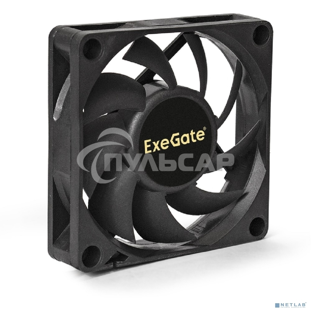 Вентилятор для корпуса ExeGate EX07015H3PM черный, 70 мм, 3000 об/мин, 26 дБ, 3 pin