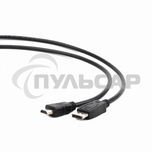 Кабель DisplayPort-HDMI Gembird/Cablexpert 3м, 20M/19M, черный, экран, пакет(CC-DP-HDMI-3M)
