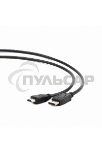 Кабель DisplayPort-HDMI Gembird/Cablexpert 3м, 20M/19M, черный, экран, пакет(CC-DP-HDMI-3M)