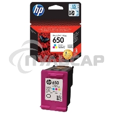 Картридж струйный HP 650 CZ102AE многоцветный для HP DJ IA 2515/2516 (200стр.)