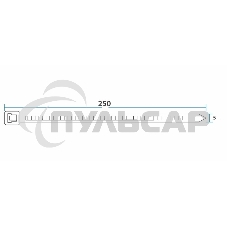 Хомут-стяжка кабельная нейлоновая Rexant 250 x4,8 мм, белая, упаковка 100 шт.