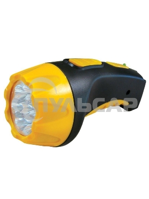 Фонарь LED 3807 (аккум 220В черный/жел. 7 LED; 2 режима SLA пласт. короб) Ultraflash 9216