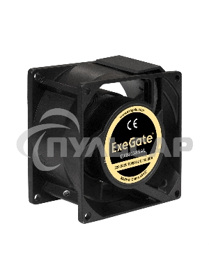 Вентилятор для корпуса ExeGate EX08038SAL черный, 80 мм, 2500 об/мин, 34 дБ