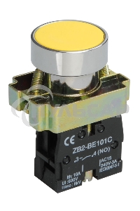 Кнопка управления LAY5-BA51 без подсветки желтая 1з    BBT60-BA-K05   IEK