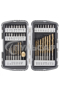 Набор бит Matrix и сверл магнитный адаптер crv в пласт. боксе 40шт.