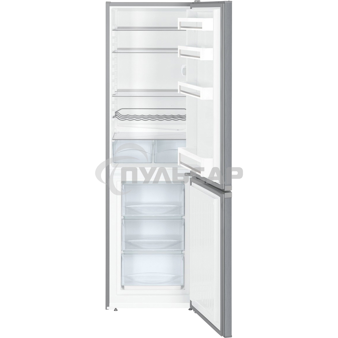 Холодильник Liebherr CUELE 3331-26 001 серебристый двухкамерный 212/84л морозилка снизу