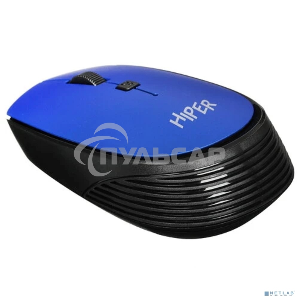 Мышь беспроводная HIPER HOMW-083 синий, 1600 dpi, радиоканал, USB, кнопки - 4