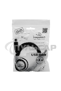 Кабель Gembird CCP-USB2-AMBM-6 USB 2.0 кабель PRO для соед. 1.8м AM/BM позол. контакты, пакет