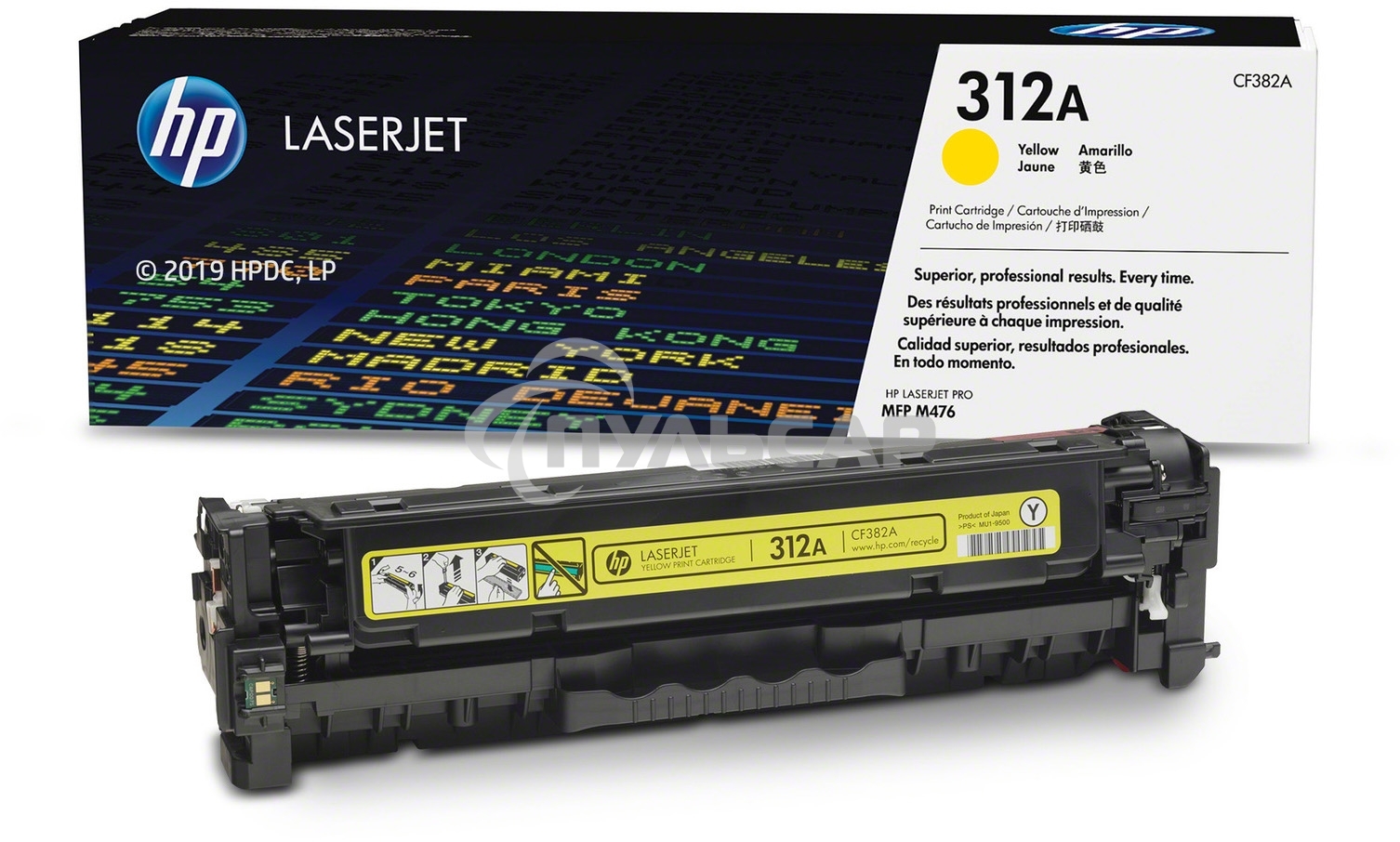 Тонер Картридж HP 312A CF382A желтый для HP CLJ Pro M476 (2400стр.)